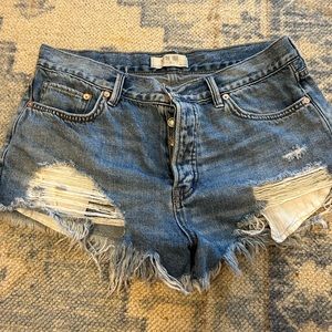 Free People denim shorts